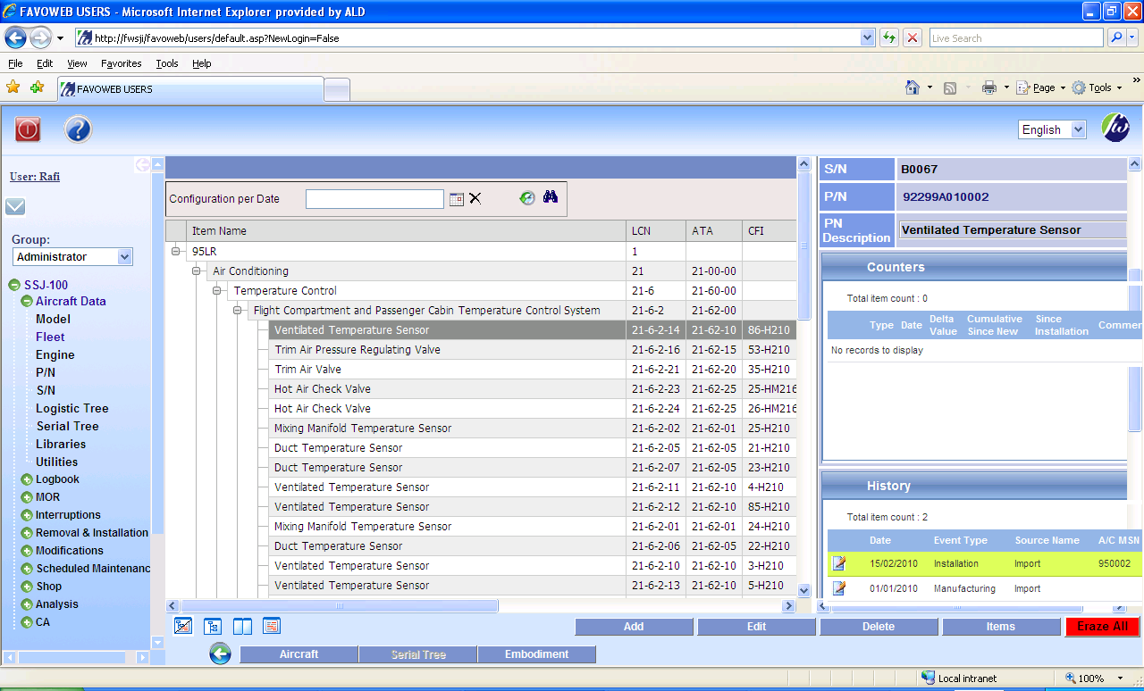 Configuration Management in ESRA